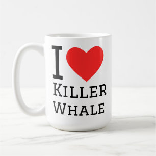 Caneca De Café Eu amo baleia assassina