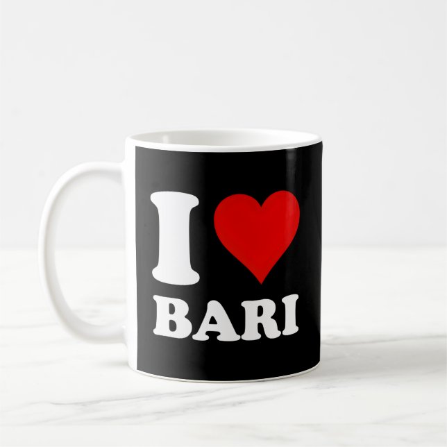 Caneca De Café Eu Amo Bari (Esquerda)