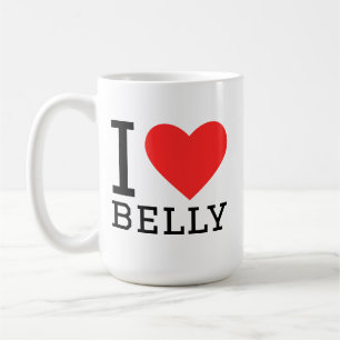 Caneca De Café Eu amo barriga