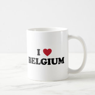 Caneca De Café Eu amo Bélgica