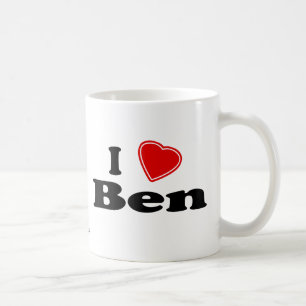 Caneca De Café Eu amo Ben