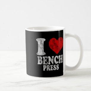Caneca De Café Eu Amo Bench Press Vintage 1