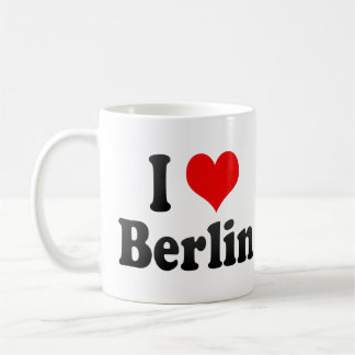 Caneca De Café Eu amo Berlim, Alemanha. Ich Liebe Berlim,