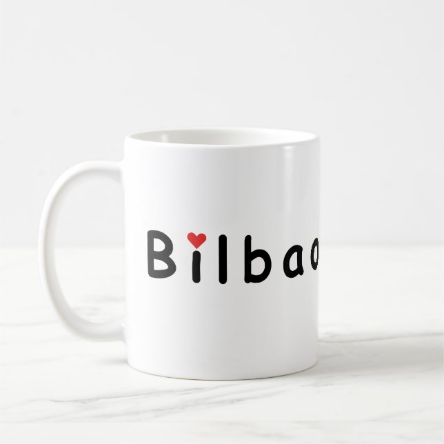 Caneca De Café Eu amo Bilbao (Esquerda)
