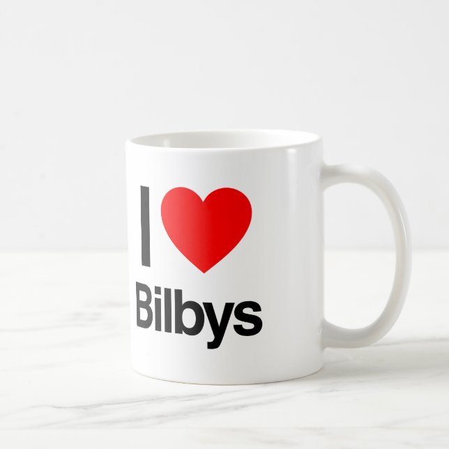 Caneca De Café eu amo bilbys (Direita)