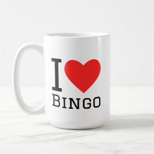 Caneca De Café Eu amo bingo