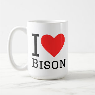 Caneca De Café Eu amo bisão