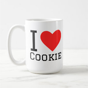 Caneca De Café Eu amo biscoito
