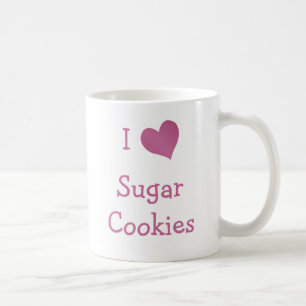 Caneca De Café Eu amo biscoitos de açúcar