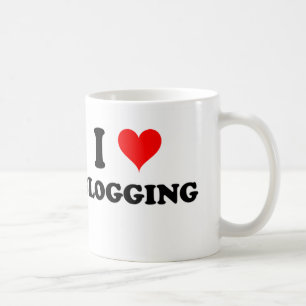 Caneca De Café Eu amo Blogging