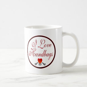 Caneca De Café Eu amo bolsas