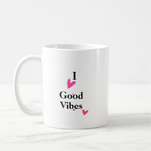 Caneca De Café Eu Amo Bons Vibes Café Mug 11 Oz