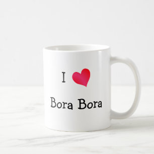 Caneca De Café Eu Amo Bora Bora