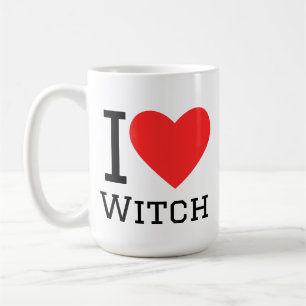 Caneca De Café Eu amo bruxa