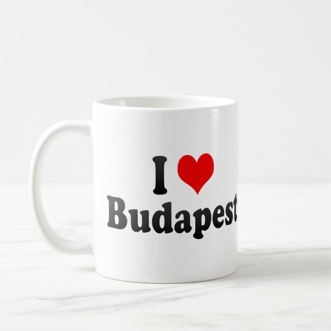 Caneca De Café Eu amo Budapest, Hungria (Esquerda)