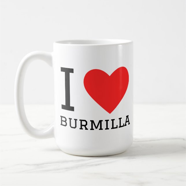 Caneca De Café Eu amo burmilla  (Esquerda)