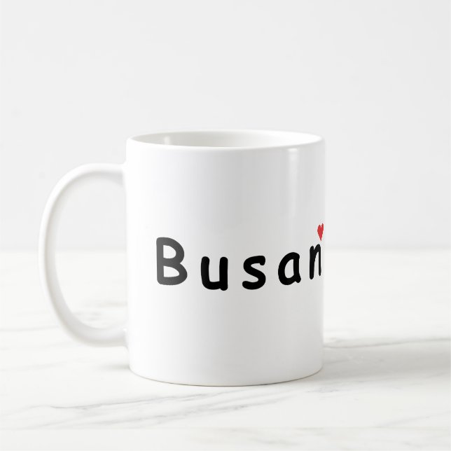 Caneca De Café Eu amo Busan (Esquerda)