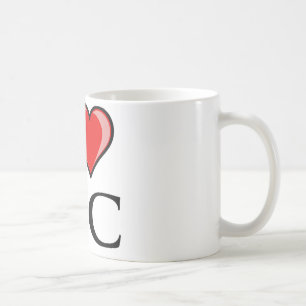 Caneca De Café Eu amo C.C. - distrito de Columbia