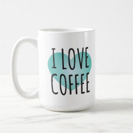 Caneca De Café Eu Amo Café (15 oz) Café Mug