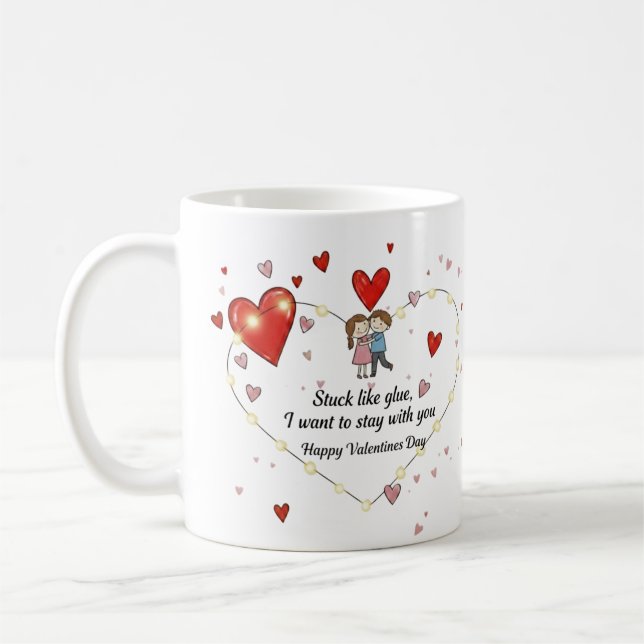 Caneca De Café Eu amo café com você (Esquerda)