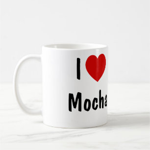 Caneca De Café Eu Amo Café Mocha