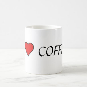 Caneca De Café ~Eu Amo Café~ MUG, PERSONALIZE-O!