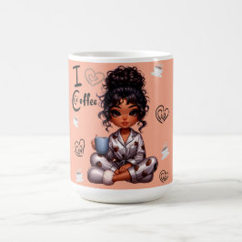 Caneca De Café Eu Amo Café Nicole Mug