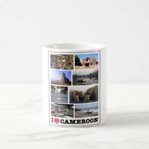 Caneca De Café EU AMO Camarões -