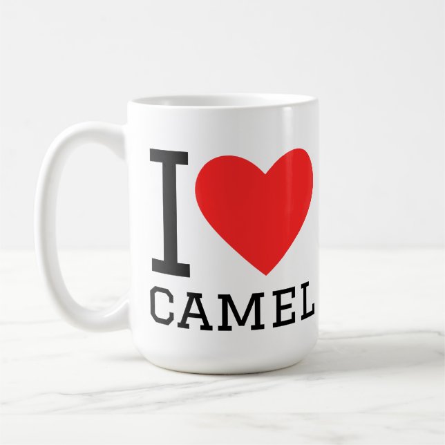 Caneca De Café Eu amo camelo (Esquerda)