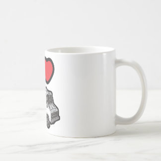 Caneca De Café Eu amo caminhões da comida!