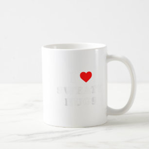 Caneca De Café Eu Amo Camiseta de Maratona de Abraços Suados de O