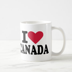 Caneca De Café Eu amo Canadá