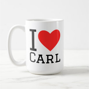 Caneca De Café Eu amo Carl