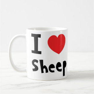 Caneca De Café Eu amo carneiros