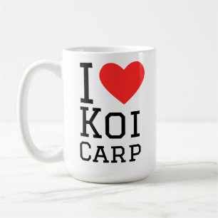 Caneca De Café Eu amo carpas koi