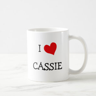 Caneca De Café Eu Amo Cassie