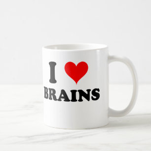 Caneca De Café Eu amo cérebros