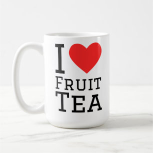 Caneca De Café Eu amo chá de frutas 