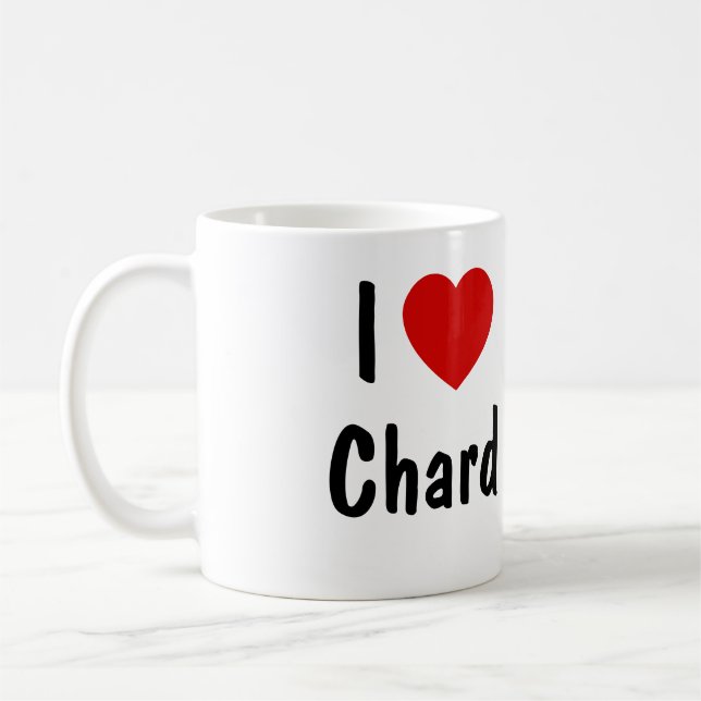 Caneca De Café Eu Amo Chard (Esquerda)