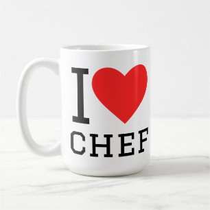 Caneca De Café Eu amo chef