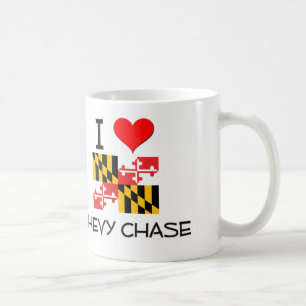 Caneca De Café Eu amo Chevy Chase Maryland