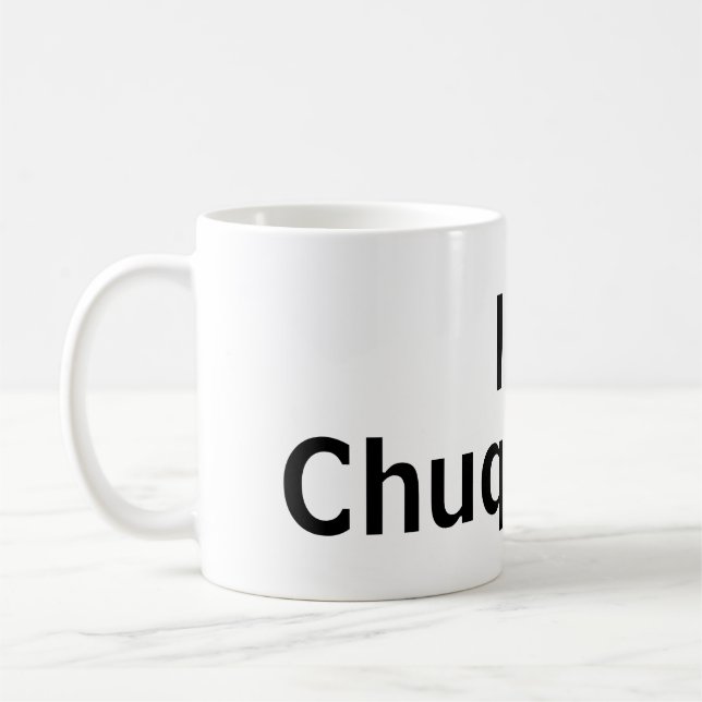 Caneca De Café Eu amo Chuquisaca (Esquerda)