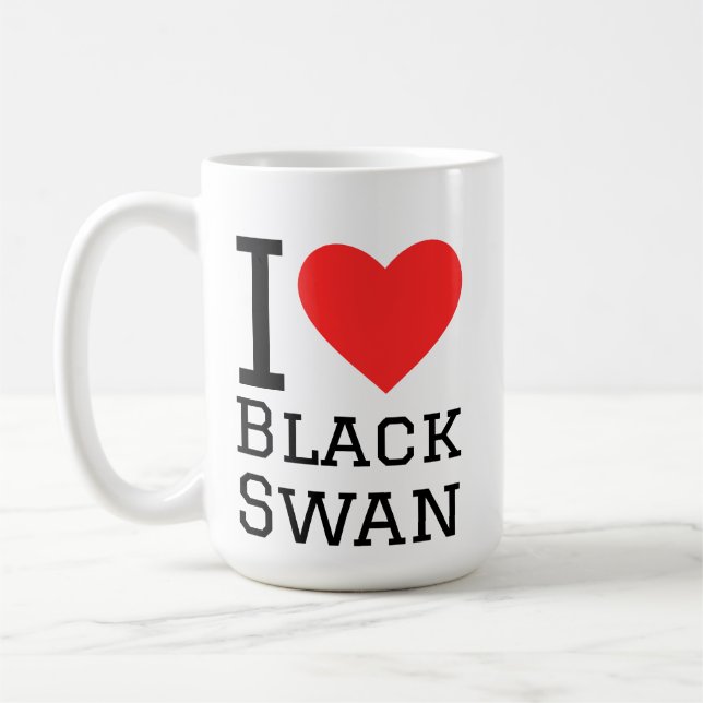 Caneca De Café Eu amo cisne negro  (Esquerda)