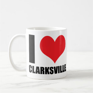 Caneca De Café Eu amo Clarksville