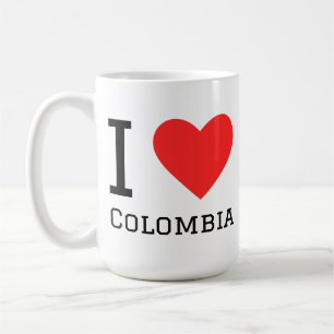Caneca De Café Eu amo Colômbia 