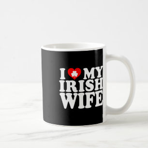 Caneca De Café Eu Amo Coração Minha Esposa Irlandesa Dia de São P