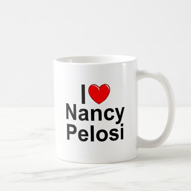 Caneca De Café Eu amo (coração) Nancy Pelosi (Direita)