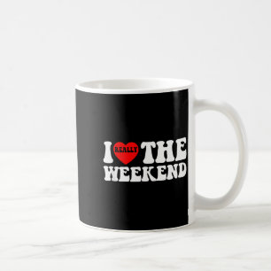 Caneca De Café Eu Amo Coração Presentes de Fim de Semana Engraçad