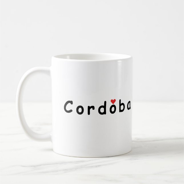 Caneca De Café Eu amo Córdoba (Esquerda)