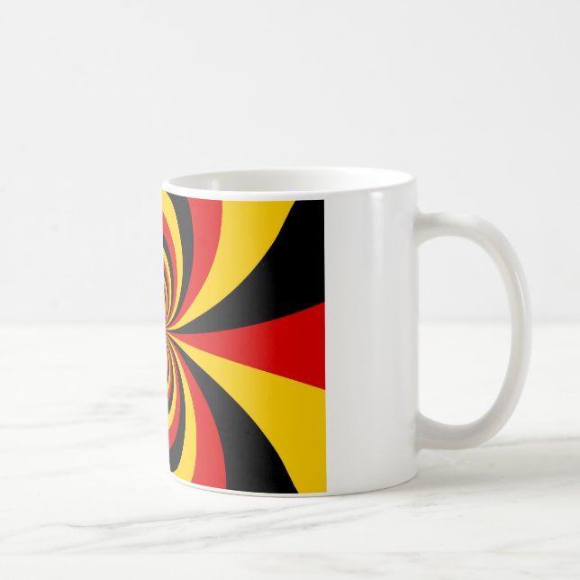Caneca De Café Eu Amo Cores da Bandeira Nacional da Alemanha Impr (Direita)